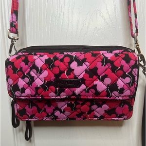 Disney RFID All in one Crossbodt bag Mickey Whimsical Balloons by Vera Bradley
